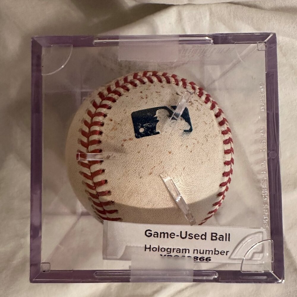 Houston Astros Game Used Ball - Against the Rangers